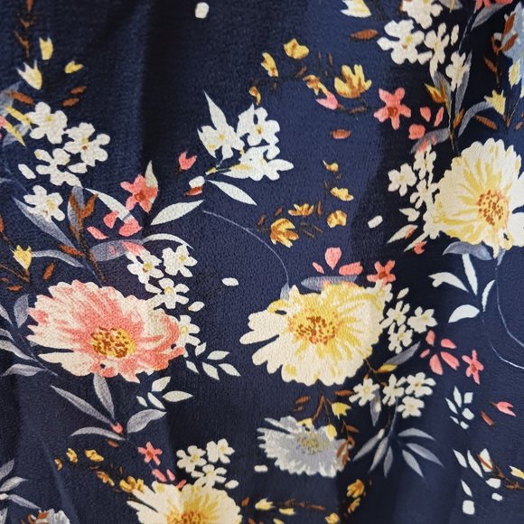 Umgee Women's Navy Floral The Alice Dress Size L - Picture 3 of 10